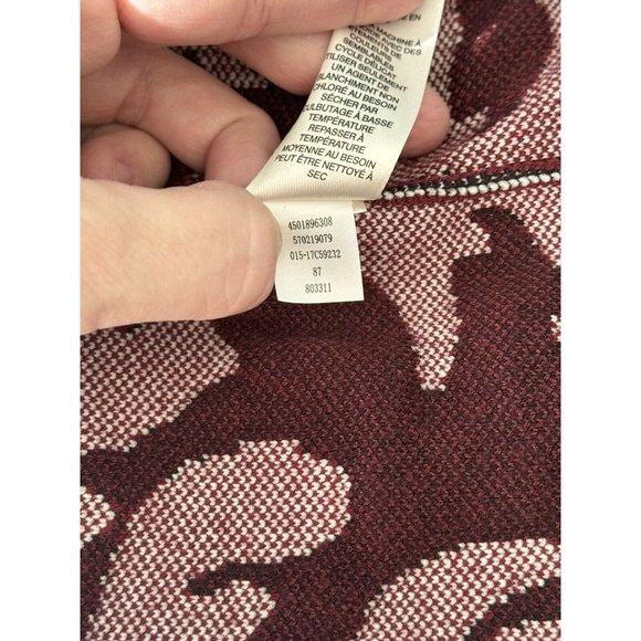 Chico’s Cardigan Jacket Sz 3 XL Black Ivory Stretch Polyester Contrast Scroll - Picture 13 of 15